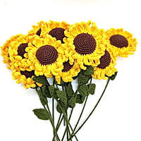 Crochet Sunflower Bunch of 6 Crochet Sunflower Bunch of 6