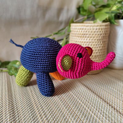 Crochet Solid Elephant