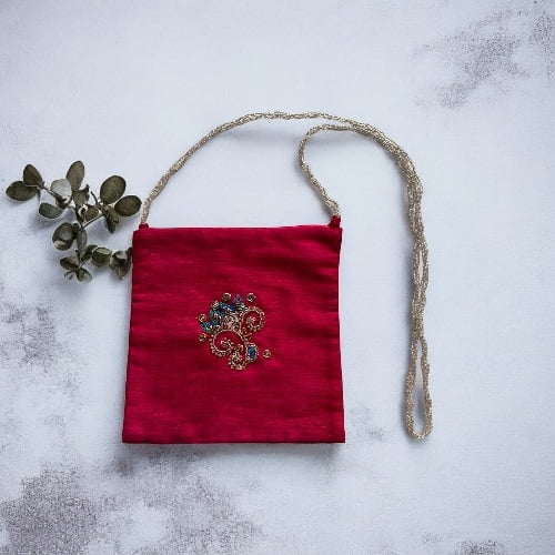 Zardozi Moti Handle Bag Zardozi Moti Handle Bag