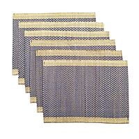 Blue Honey Comb Table Mat (Set of 6)