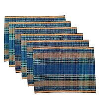 Blue Base & Yellow Table Mat (Set of 6)