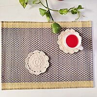 Blue Honey Comb Table Mat (Set of 6)