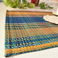 Blue Base & Yellow Table Mat (Set of 6)