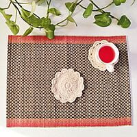 Black Honey Comb Table Mat (Set of 6)