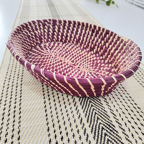 Magenta Shallow Basket