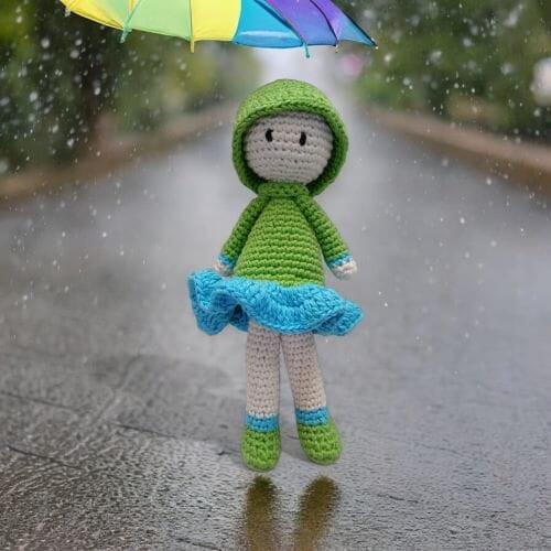 Crochet Rain Doll Crochet Rain Doll