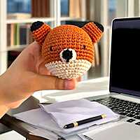 Crochet Fox Stress Ball Crochet Fox Stress Ball