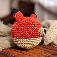 Crochet Fox Stress Ball Crochet Fox Stress Ball