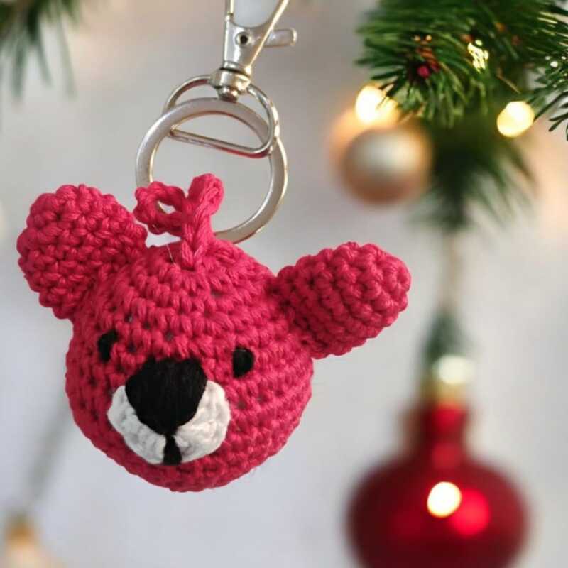 Crochet Teddy Keychain Crochet Teddy Keychain